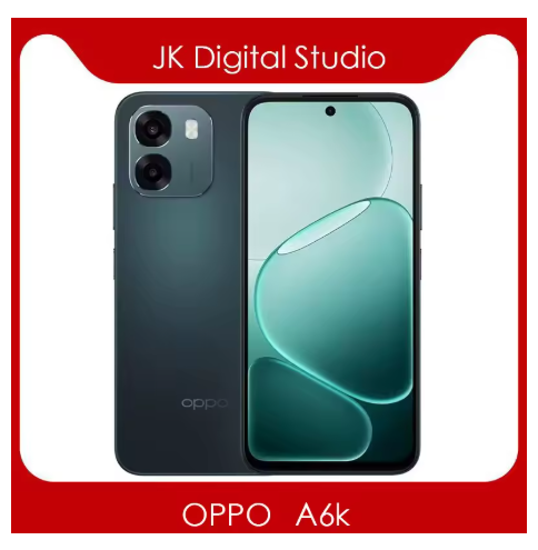 **Smartphone OPPO A6K Versi China Terbaru, Chipset MediaTek Dimensity 6300, Layar LCD 6.75 inci 120Hz, Fast Charging 45W SuperVOOC, Baterai 7000mAh, Kamera 50MP, Support Google Play**