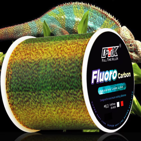 FTK 300/500 Meter Tali Pancing Tersembunyi, Tali dengan Lapisan Fluorocarbon Titik, Diameter Tali 0.20mm-0.50mm, Kekuatan Tarik 4.13lb-34.32lb, Tali Titik Super Kuat