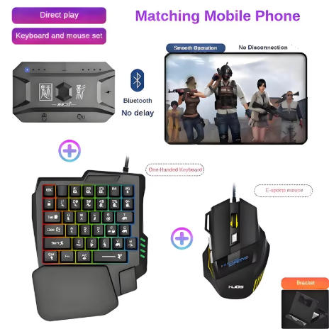M1 Pro Pengubah Game Ponsel, Pengontrol Keyboard dan Mouse Game, Bluetooth V5.0, Adaptor yang Dapat Diprogram, Mendukung Sistem iOS dan Android